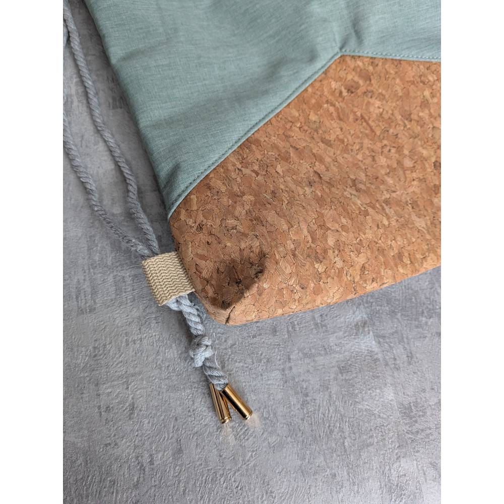 Mint Turnbeutel aus Kork und Softshell, wasserabweisend Bild 3