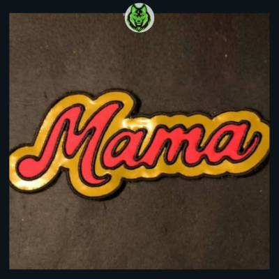 DreamEmbroid 2in1 Applikation "Mama" – Stickdatei für Flexfolie & Stoff