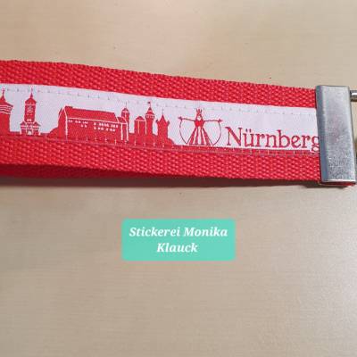 Schlüsselband Nürnberg Skyline – Handgemachtes Geschenk & Souvenir