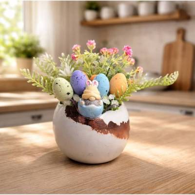 Osterblumenvase - Osterdekoration - Dekoblumen - Osterei