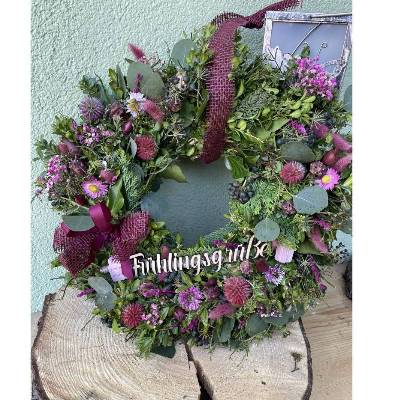 Türkranz Frühlinskranz Naturkranz frischer Kranz