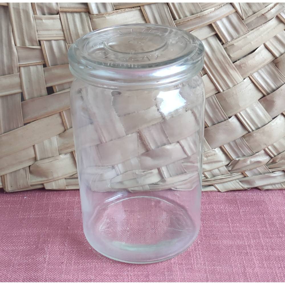 VINTAGE Rillenglas 1,5 Liter
