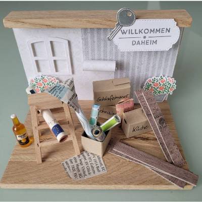 Geldgeschenk zum Einzug, neue Wohnung, Haus, erste eigene Bude, besondere Geschenkidee