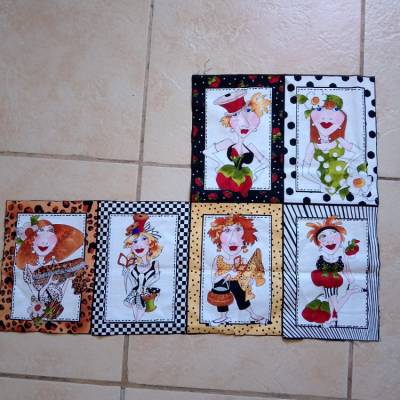 Stoff aus 100% Baumwolle Loralie Design unterschiedliche Motive Nähen , Stoffe kaufen je 14,5 x 20 cm