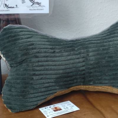 Nr. 8 bunt Leseknochen Nackenrolle Buchstütze Keilkissen handgemacht – personalisierbar, 100% Baumwolle
