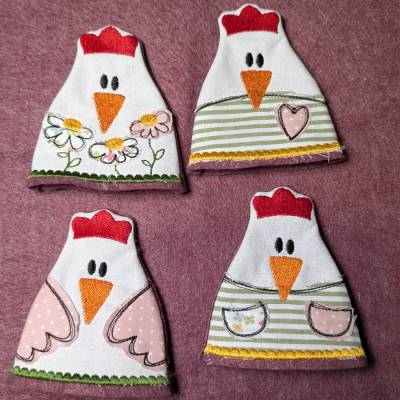 Eierwärmer verrücktes Huhn Ostern Ostertischdeko