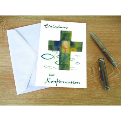 Vorlage für Einladungen zur Konfirmation als PDF-Datei