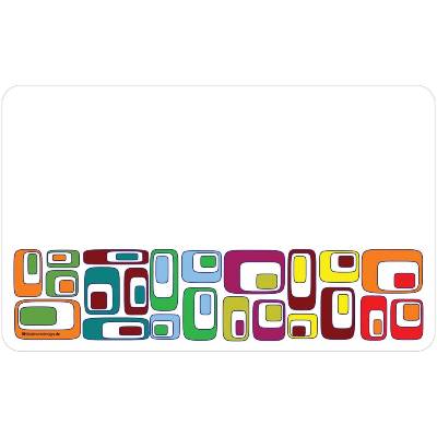 Frühstücksbrettchen Mari, 70er Quader im farbenfrohen Mosaik