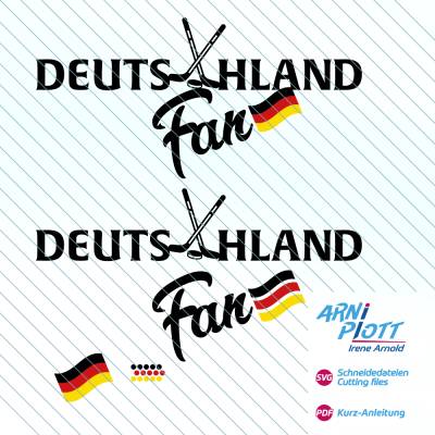 SVG Plotterdatei Vektor Eishockey WM, EM, Deutschland-Fan Eishockey, Vektordatei, Fan-Shirt, Sticker Eishockey Aufkleber