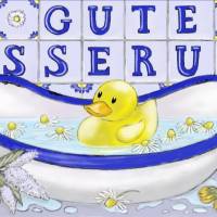 Klappkarte Gute Besserung DIN Lang lang (210 x 105 mm)