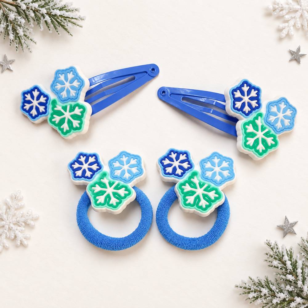 Haarschmuck Weihnachten Schneeflocke 2