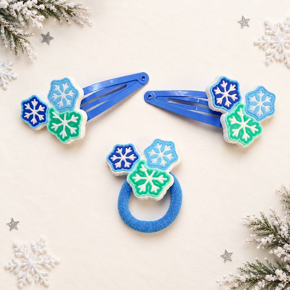 Haarschmuck Weihnachten Schneeflocke 2