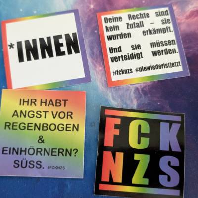 ZusatzArtikel zu Bestellung (max. 2x pro Bestellung): Statement-Sticker Set (10 Stück) – Outdoor – vegan – 4+ Motive
