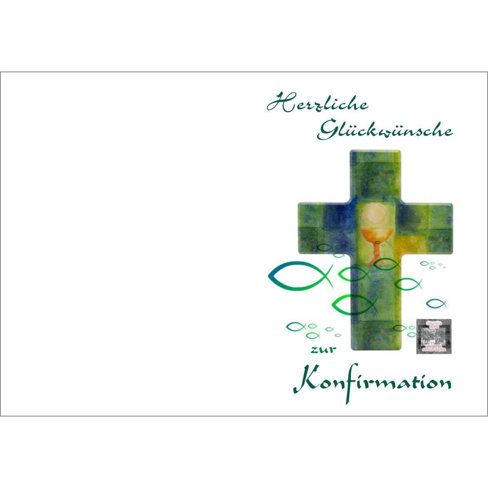 Vorlage für Glückwunsch- und Grußkarten zur Konfirmation als PDF-Datei Bild 2