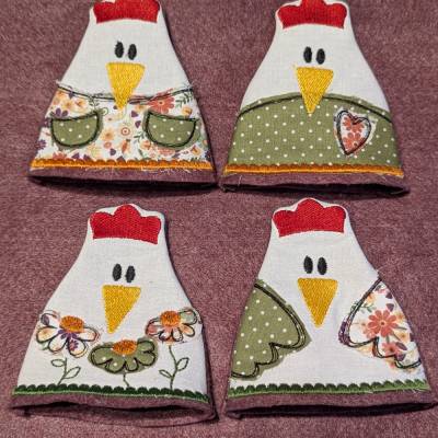 Eierwärmer verrücktes Huhn Ostern Ostertischdeko