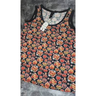 Tanktop / Hemdchen / Unterhemd Herz brennend Feuer Liebe superbequem als besonderes Geschenk