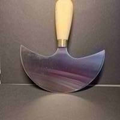 Halbmondmesser Schärfmesser Rundkopfmesser – Beveler für präzise Lederarbeiten, unbenutzt