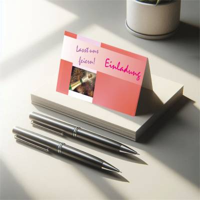 Vorlage für Einladungen zum Geburtstag, zur Party, Feier und für vieles  mehr als PDF-Datei
