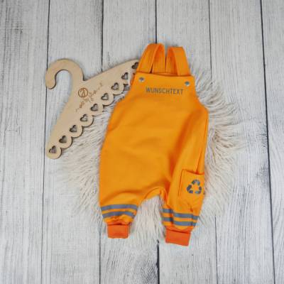 Baby Latzhose Orange Müllmann / -frau  *Personalisierbar 