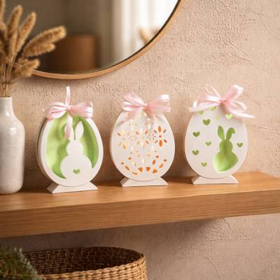 Osterdekoration - 3-er Set - Ostereier