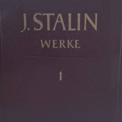 J. Stalin  -  Werke   -  Band 1  -    1901-1907