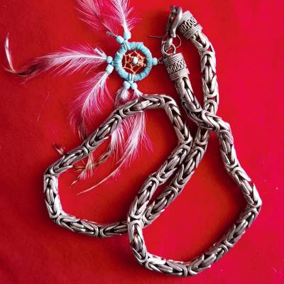 Runde Königskette 925 Silber – 8 mm massiv, 60 cm, über 200 gr. handgefertigt