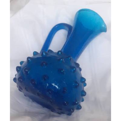 Vintage Murano Empoli Verde Krug mit Noppen