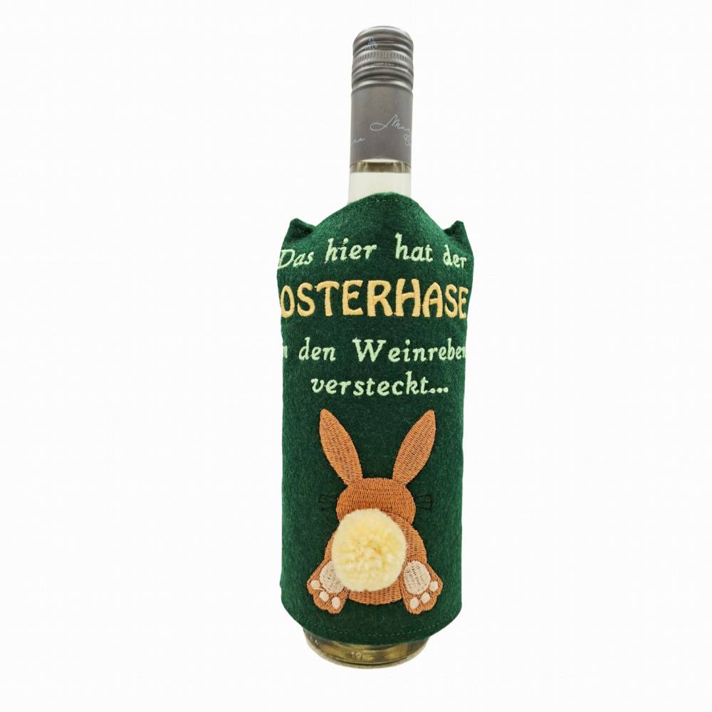 Stickdatei Weinmanschette Hase Bild 1