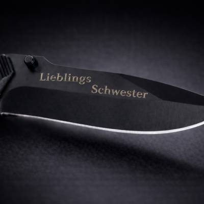 Personalisierbares Messer mit Gravur „LieblingSchwester“ –  das besondere Geschenk für deine Schwester
