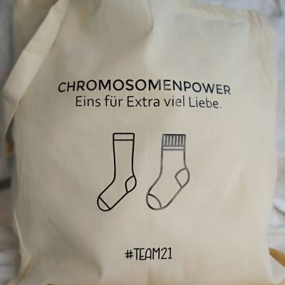 Canvas Tasche Chromosomenpower – Statement für Inklusion & Trisomie 21
