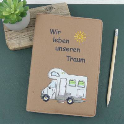 Camping Reisetagebuch A5 – Individuell gestaltbares Camper Notizbuch als Geschenk