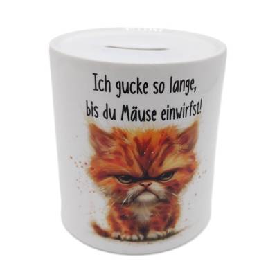 Spardose, Trinkgeldkasse grimmige Katze