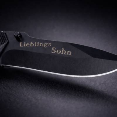 Personalisierbares Messer mit Gravur „LieblingSohn“ –  das besondere Geschenk für deinen Sohn