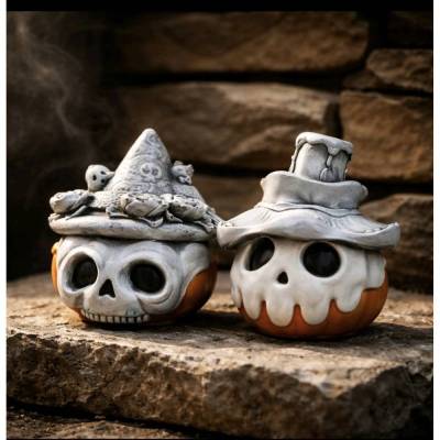 Kürbis Figur- Halloween - Dekoration - Handarbeit