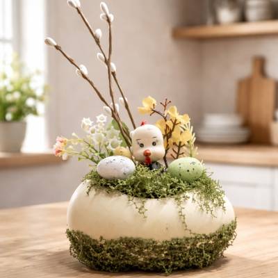 Osterblumenvase - Osterdekoration - Dekoblumen - Osterei