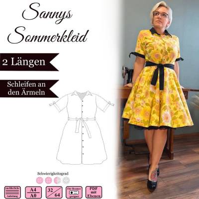 Sannys Sommerkleid- Gr 32-64 - EBook und Nähanleitung