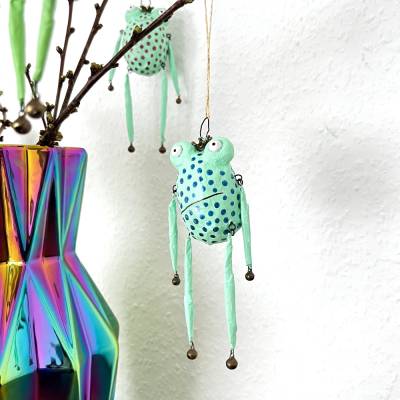 Grumpy Frog, Ostern wird mürrisch! Osterdekoration, hängender Frosch