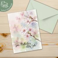 Muttertagskarte Kirschblüten als PDF Download
