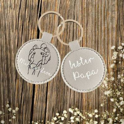 Schlüsselanhänger bester Papa, Anhänger Vater, Vatertag, personalisierter Anhänger, Geschenk Vater, Anhänger mit Namen,