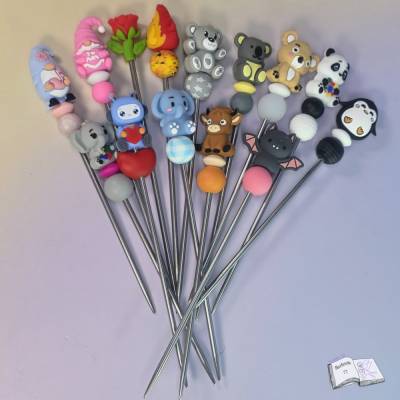 Amigurumi Stick– Handgemachte Sticks für Häkelprojekte | Verschiedene Motive (je 1 Stück) 15mm