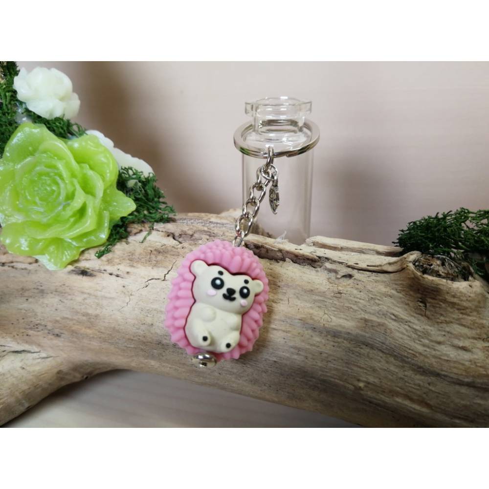 3-D Igel Schlüsselanhänger aus Silikon – Geschenkidee in verschiedenen Farben, personalisierbar Bild 3