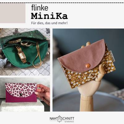 flinke MiniKa - Für dies, das und mehr. - Naht&Schnitt – schnelles Freebook Schnittmuster für kleine Tasche