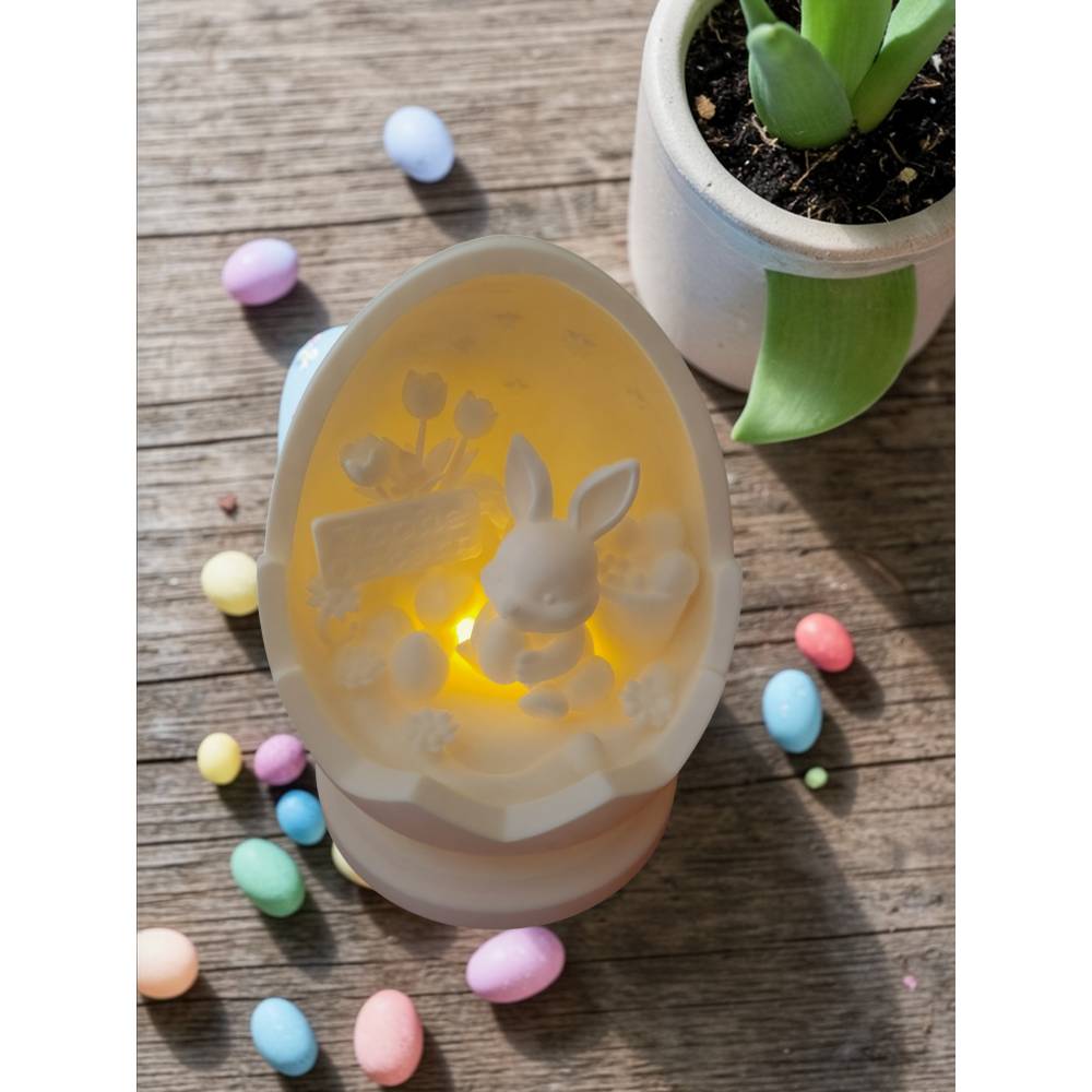 3D-Druck Osterlicht Frohe Ostern  Magische LED Oster-Lampe