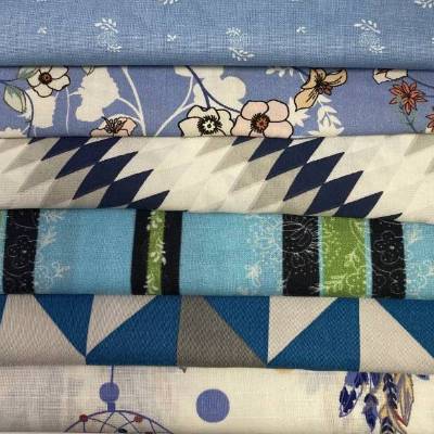 Stoffpaket Patchwork – Blautöne| Baumwollwebware