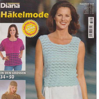 Zeitschrift Diana Häkelmode - luftige Maschenmode erschienen 2003