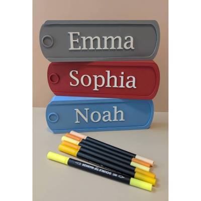 Personalisierte Stiftebox "Emma" aus PLA – nachhaltige Aufbewahrung für Stifte, Büro & Schule, Geschenkidee