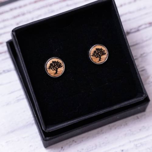 Holzohrstecker - Baum