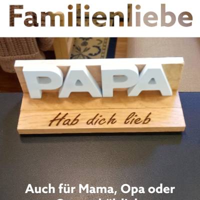 Geschenk für Papa, Mama, Oma, Opa... mit Gravur