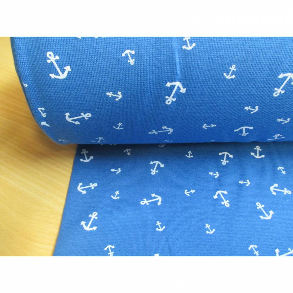 Bündchen glatt Anker blau,Oeko-Tex Standard 100(1m/9,-€) Bild 2