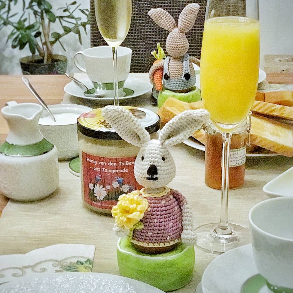 Eierwärmer Benno + Polly Hase, Häkelanleitung für eine tolle Dekoration zu Ostern Bild 3